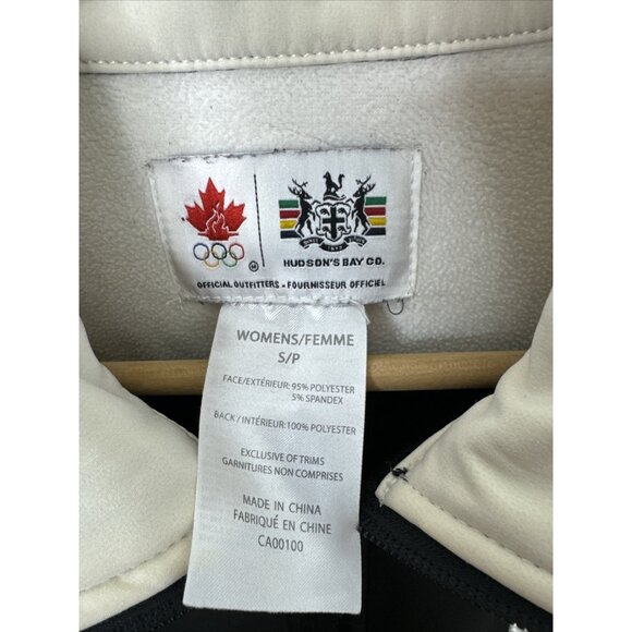 HBC Hudson’s Bay Woman S Olympic Canada Softshell Podium Jacket Black - Picture 5 of 9